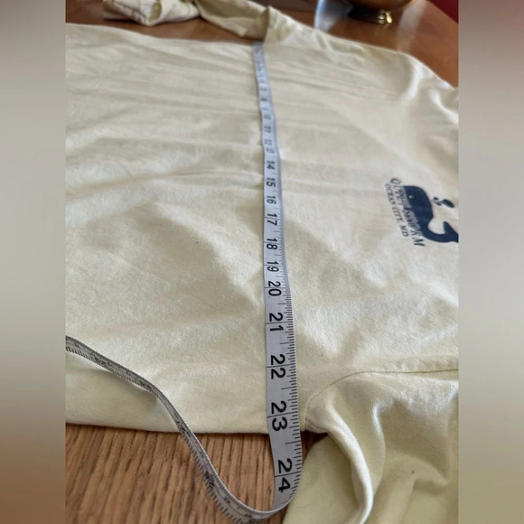 QUIET STORM SURF SHOP Y2K graphic tee. Pale yellow, pastel whale, XL, 23” P2P - Picture 6 of 8